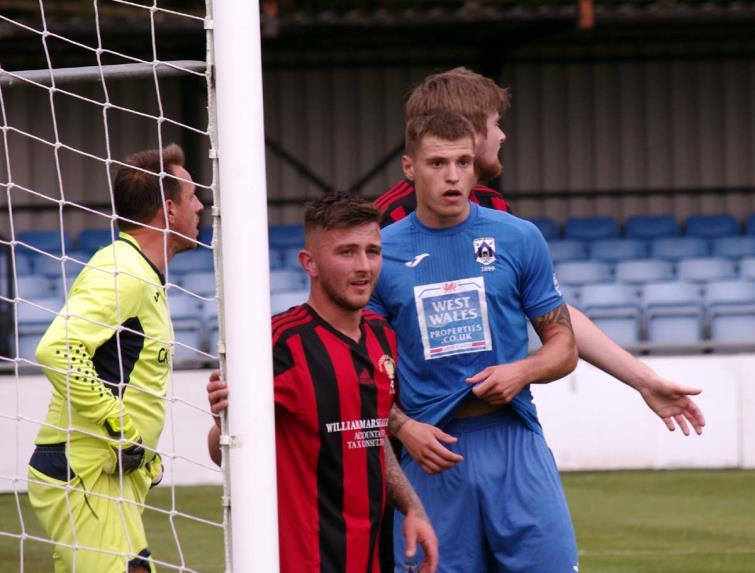 Tyler Brock opened the scoring for the home side Tyler Brock opened the scoring for the home side